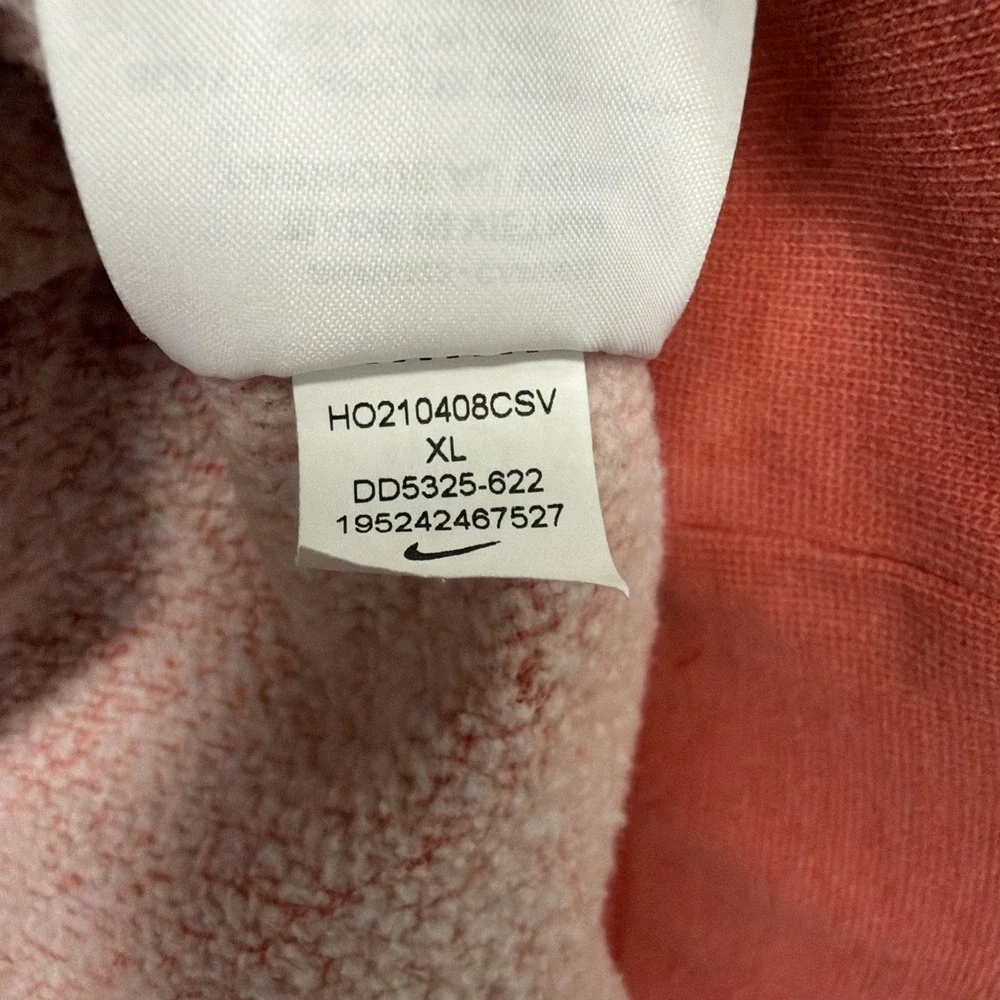 Vintage Nike Hoodie Sweatshirt 1/2 Zip Mens Extra Large Hooded Sports - Picture 7 of 7
